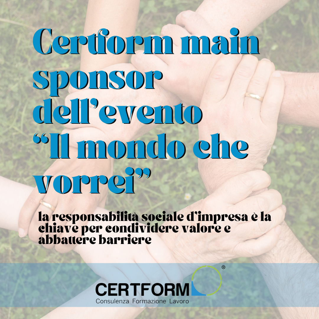 Certform-sponsor evento il mondo che vorrei